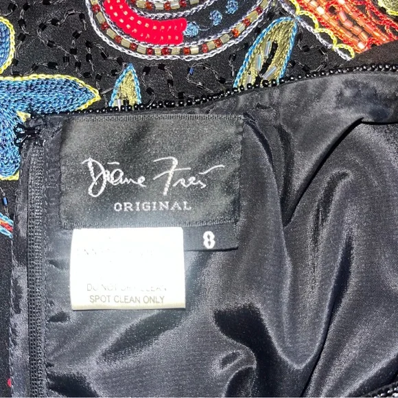 Vintage Diane Freis Beaded Dress - Picture 5 of 8